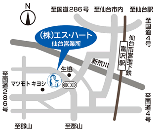 仙台営業所地図