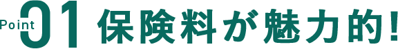 01保険料が魅力的